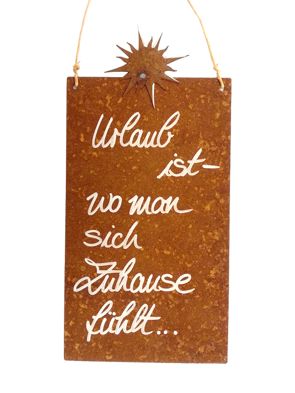 Kunstschmiede Neumeier Burgau // Rostige Spruchtafeln + Schilder