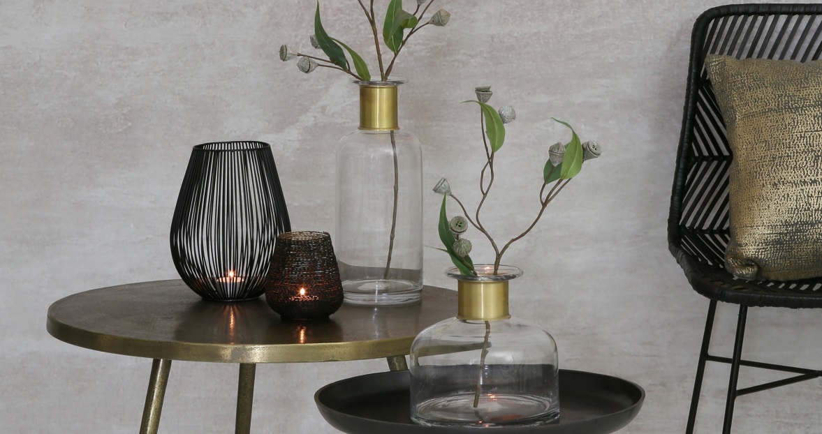 Light & Living Glas Vase Vimioso