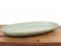 Grün und Form Ital. Keramik Antipastischale Gr. 2 aqua