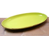 Grün und Form Ital. Keramik Antipastischale apfelgrün