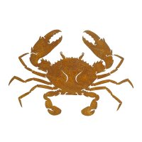 Edelrost Krabbe groß H25 cm