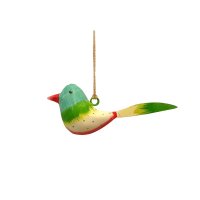 Mini Metall Vogel bunt zum Hängen 