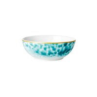 Rice Porzellan Frühstücksschale Glaze-Print Jade