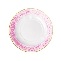 Rice Porzellan Suppen Teller Glaze-Print Bubblegum Pink