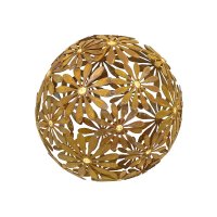 Edelrost Blumen Kugel "Margerite" mit Goldpunkten Ø 40 cm