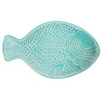 Keramik Fisch Schale türkis