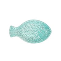 Vista Portugese Keramik Fisch Relief Schale türkis
