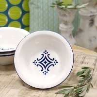 Portugiesische Keramik Schale Azulejo dunkelblau
