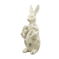 6cm Bronze Figur Metall süße Oster Hase Hasen Häschen Kaninchen Langohr 2er Set 