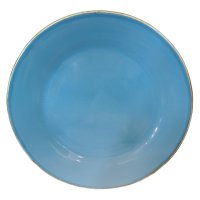 Grün & Form Keramik Speise Teller groß blau