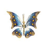 Bemalter Metall Schmetterling 