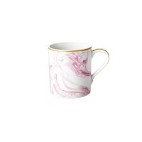 Rice Porzellan Tasse Marble-Print Bubblegum Pink