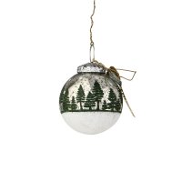 nostalgische Christbaumkugel handbemalt antik silber nostalgische Christbaumkugel handbemalt antik silber