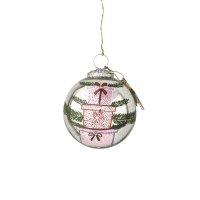 Walther und Co Christbaumkugel handbemalt antik silber Walther und Co Christbaumkugel handbemalt antik silber