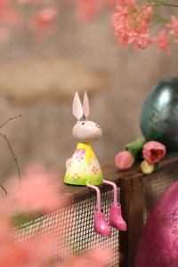 Metall Hase Emmi klein