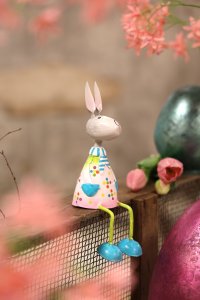 Metall Osterhase Jack klein