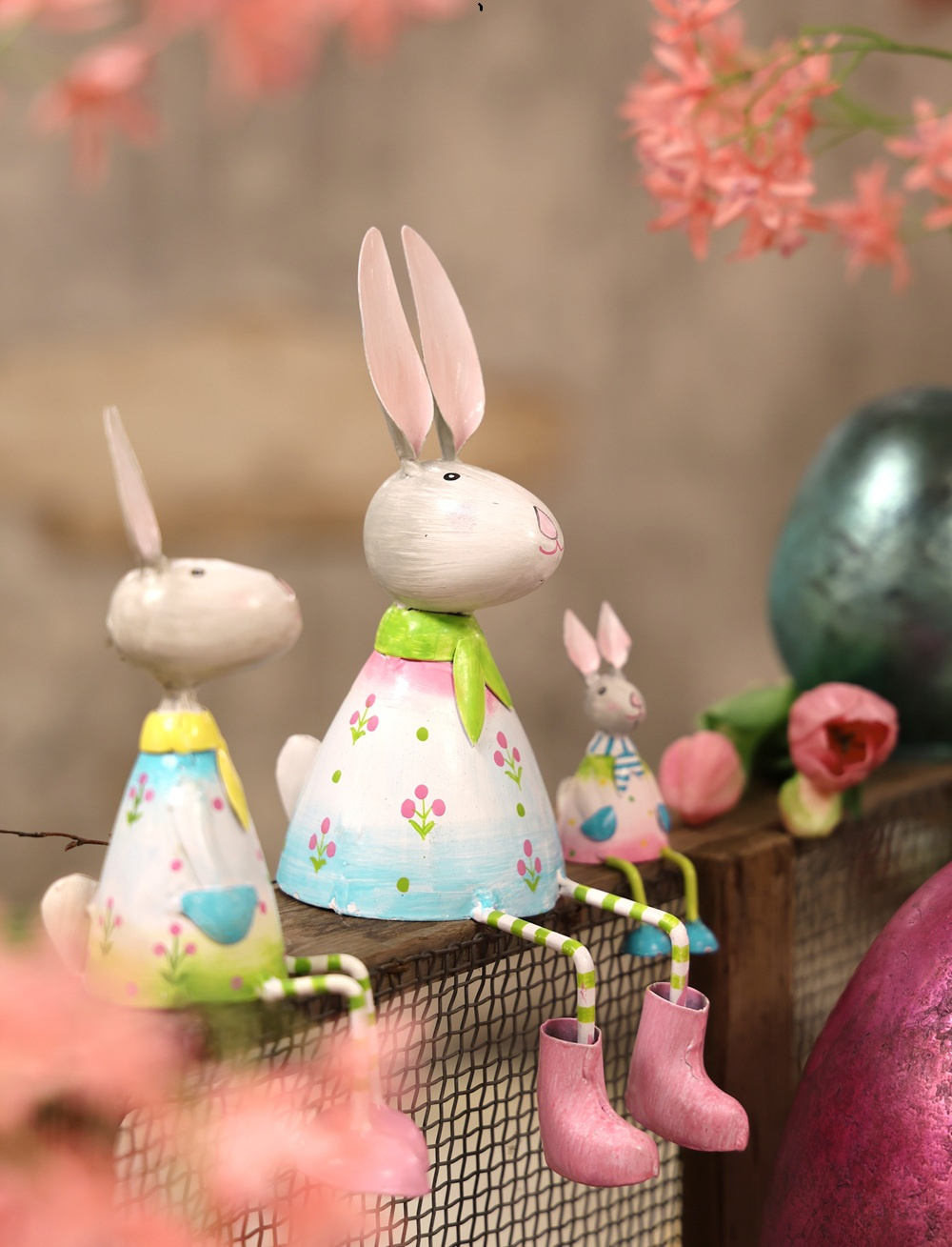 Metall Hasen Kantenhocker M, S und XS