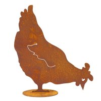 Pickendes Edelrost Huhn auf Platte